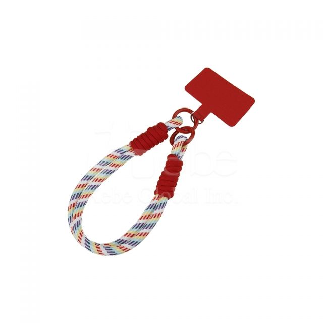 colorful woven phone strap