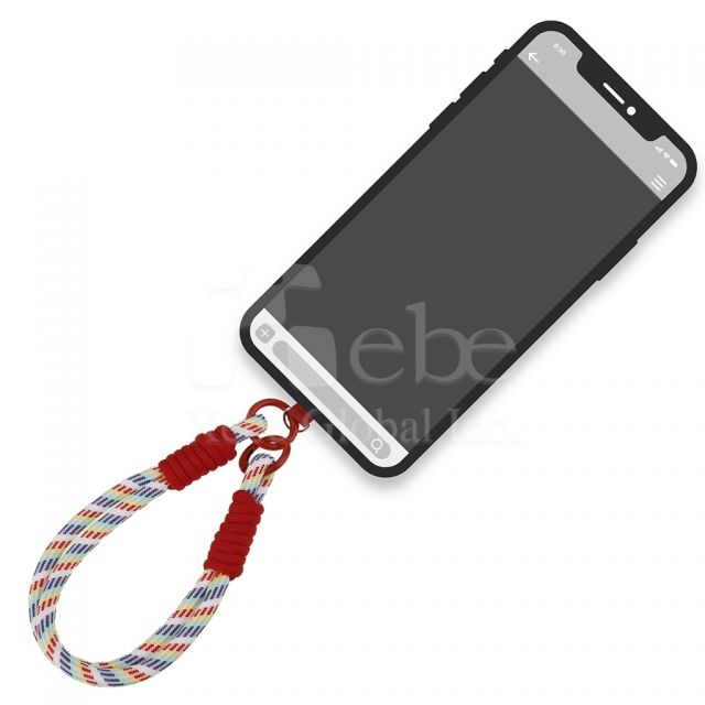 colorful woven phone strap