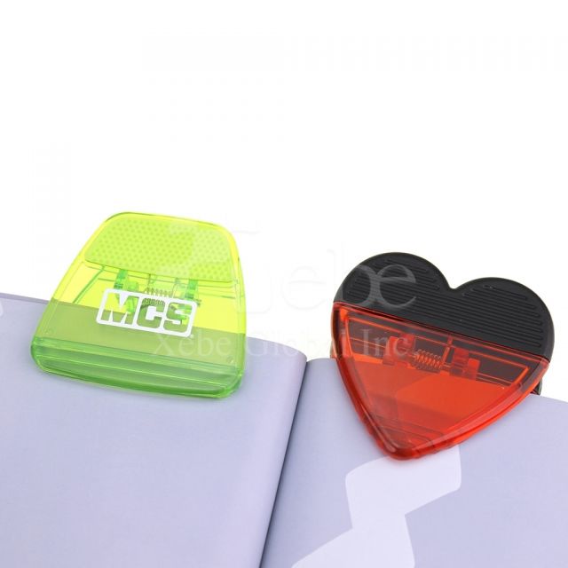 Color Block Heart Magnet Clip