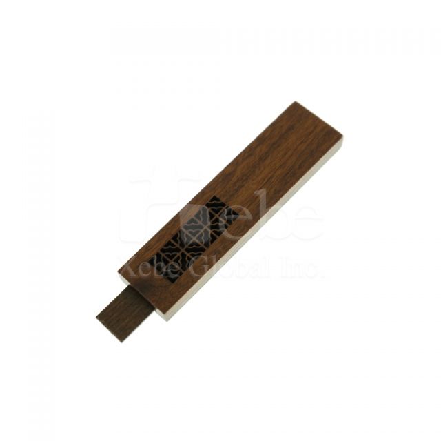 Classic Window Pattern Wooden USB