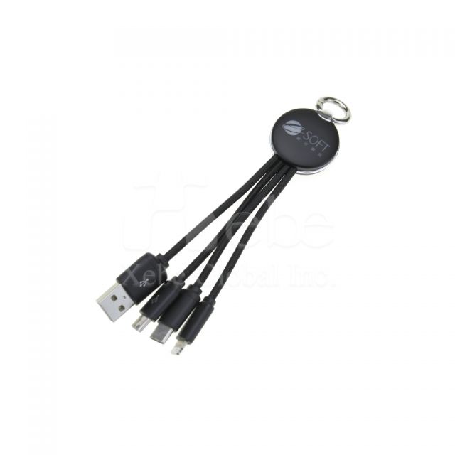 light up multi head custom usb charging cable