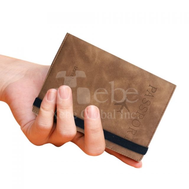 custom multifunctional leather passport holder