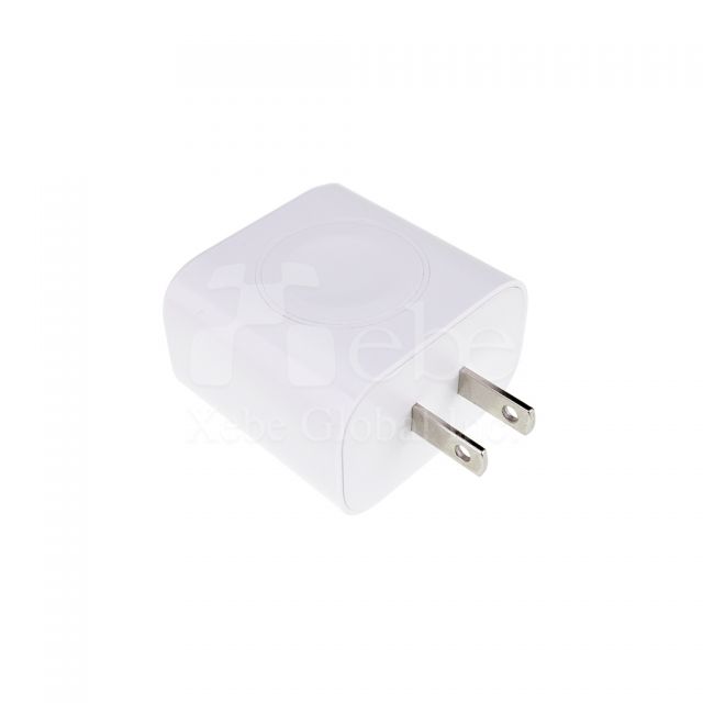 simple white double hole charger