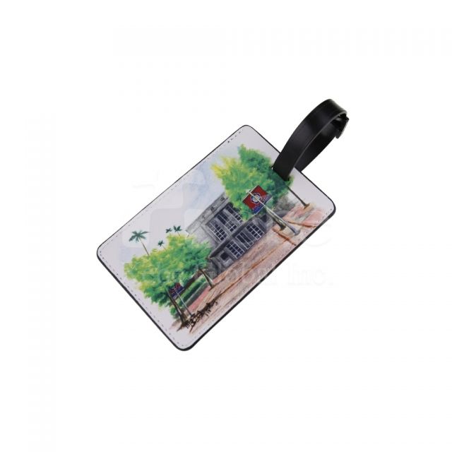 campus graffiti customized luggage tags