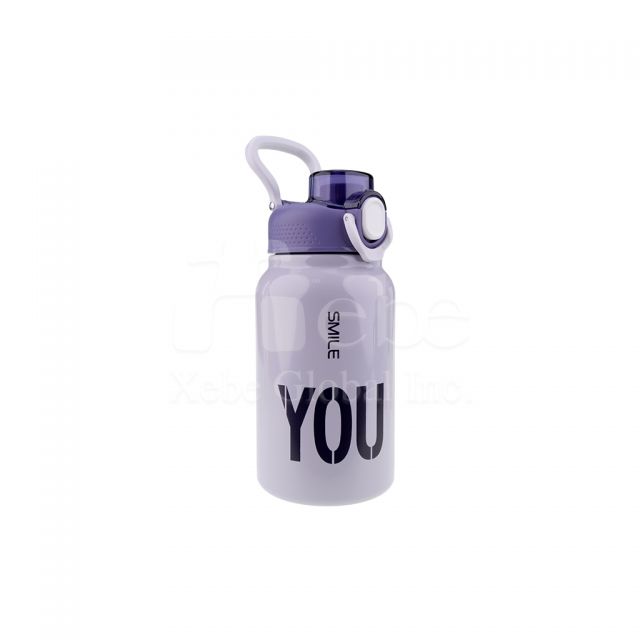 simple text chubby thermos bottle cup