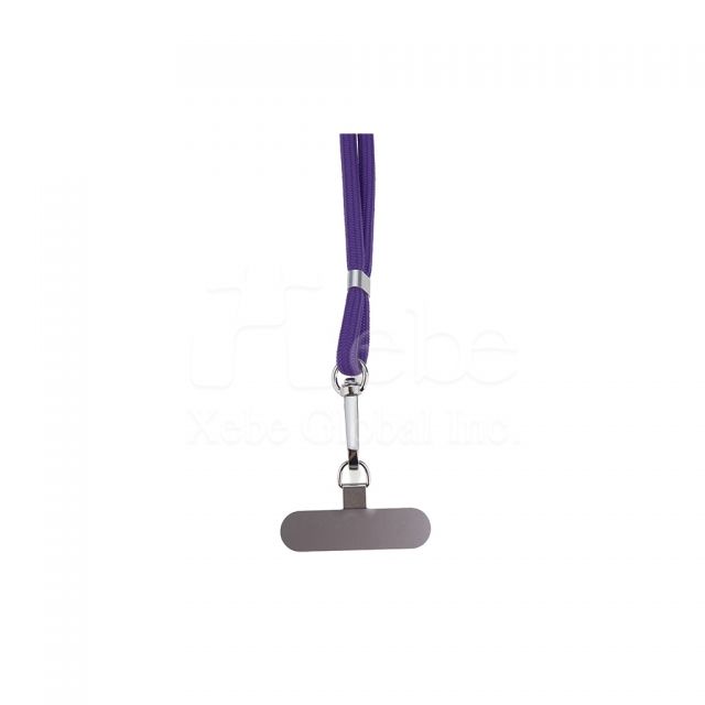 purple customized phone strap plain phone strap