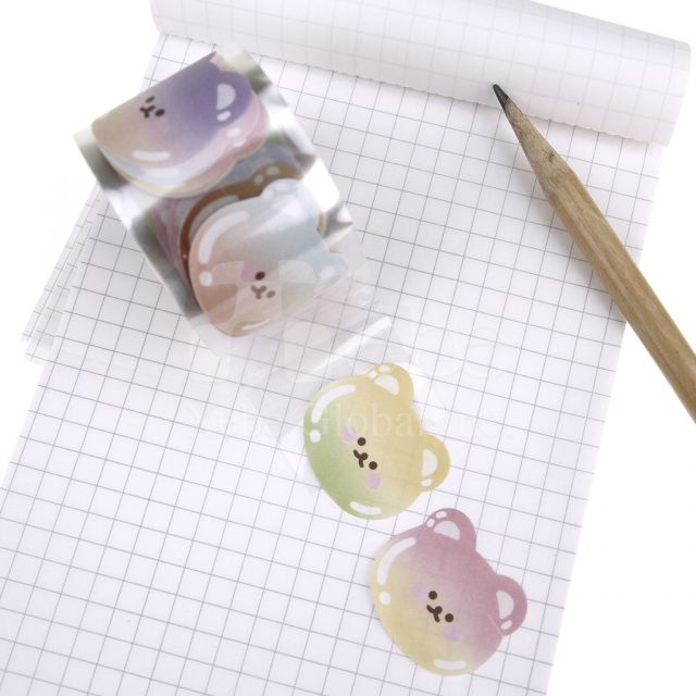 colorful bear collage tape