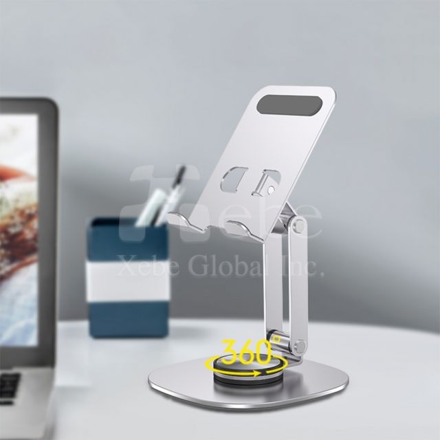 custom metal rotating vertical mobile phone holder