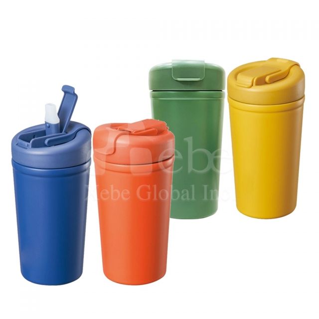 double drink stainless steel thermos cup