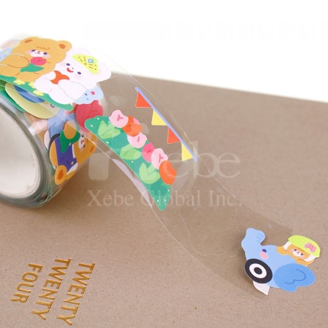 paradise Bear Collage Sticker Tape