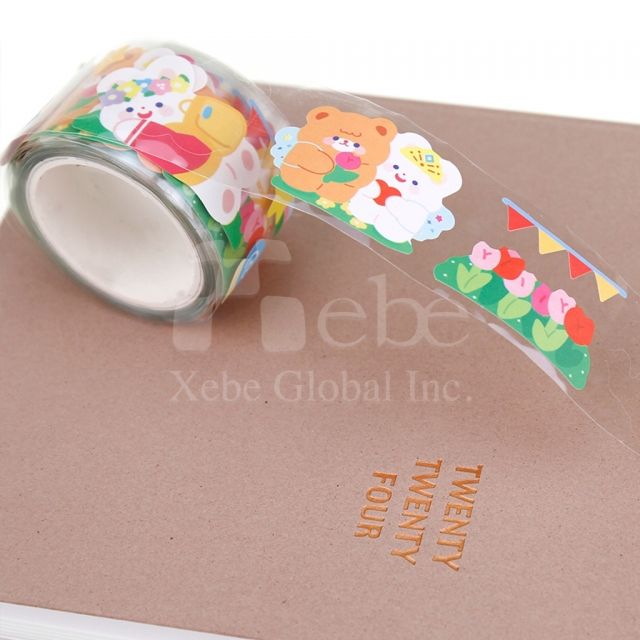 paradise Bear Collage Sticker Tape