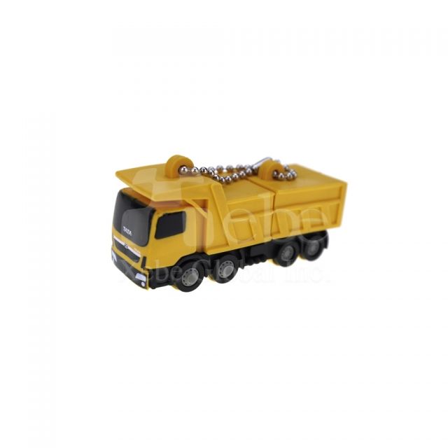 sand and gravel truck shaped flash drive