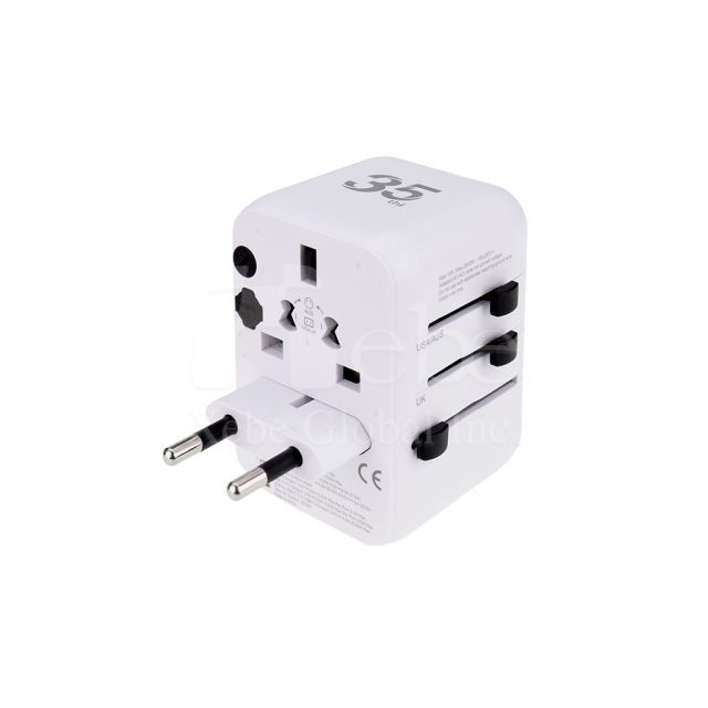 customized universal plug travel adapter charger printing