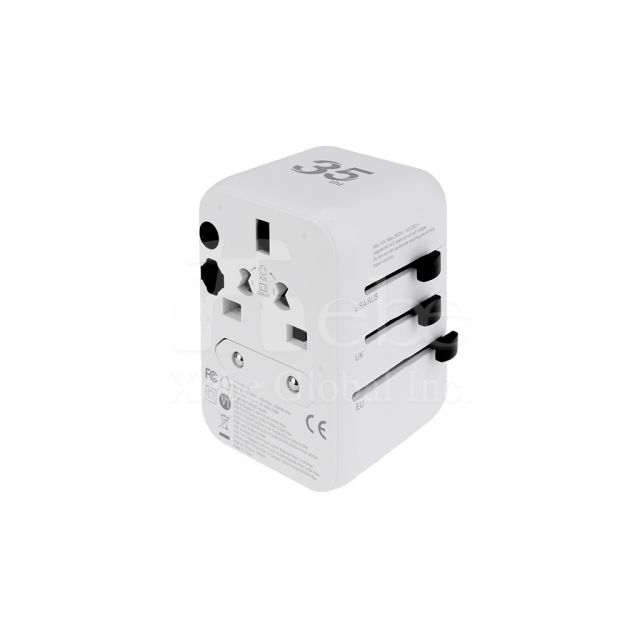 customized universal plug travel adapter charger printing
