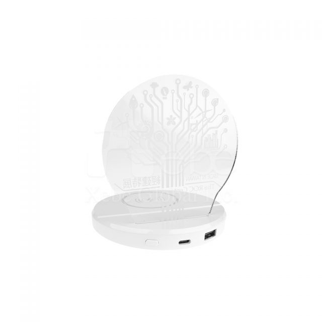 night light customized luminous wireless charging pad