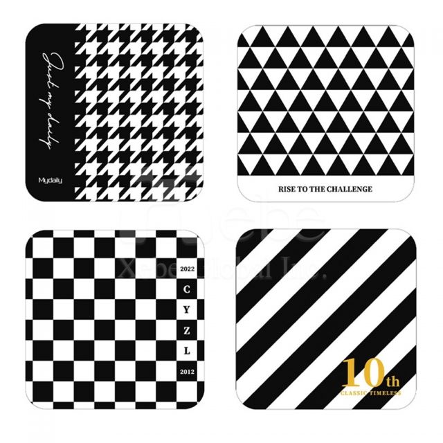 checkerboard coasters