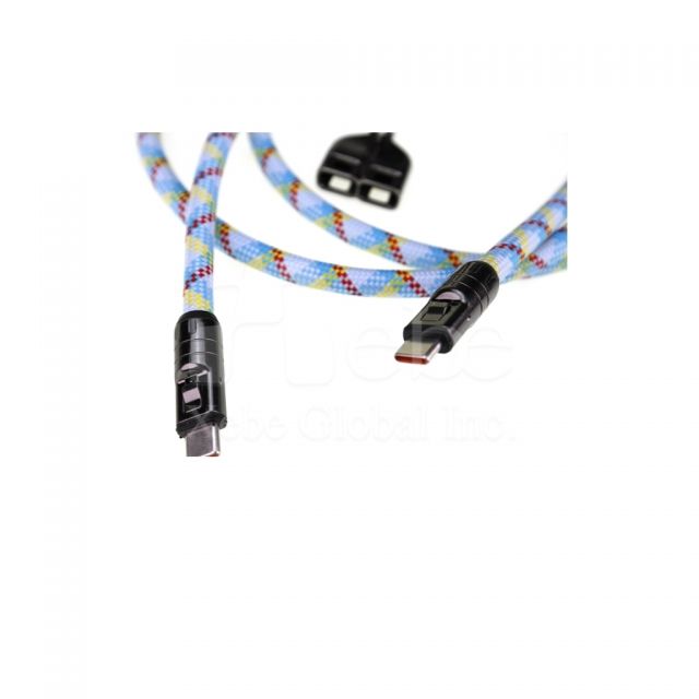 customized dual purpose charging mobile phone lanyard