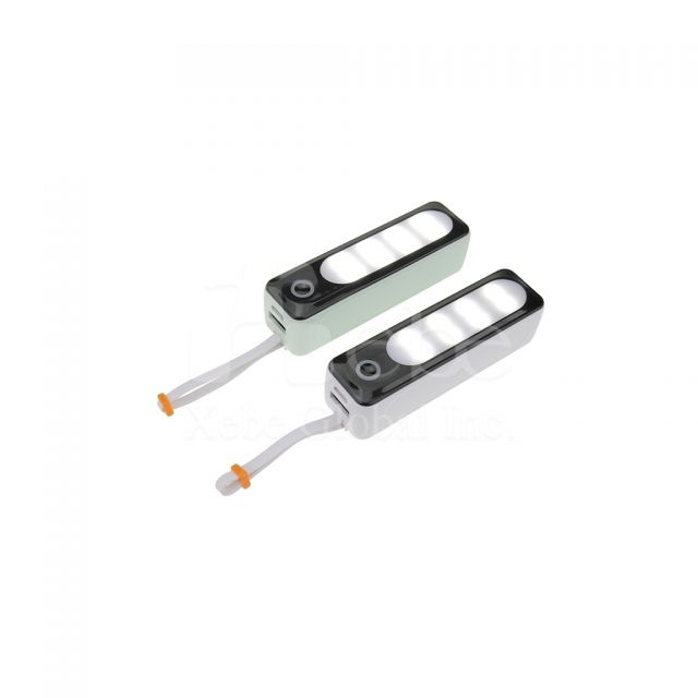 customized mini power bank with built in cable
