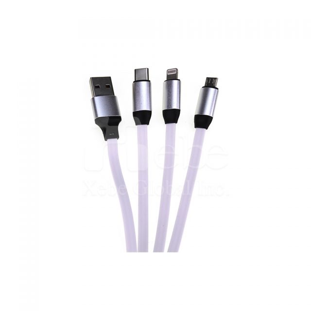3 in 1 retractable customized charging cable