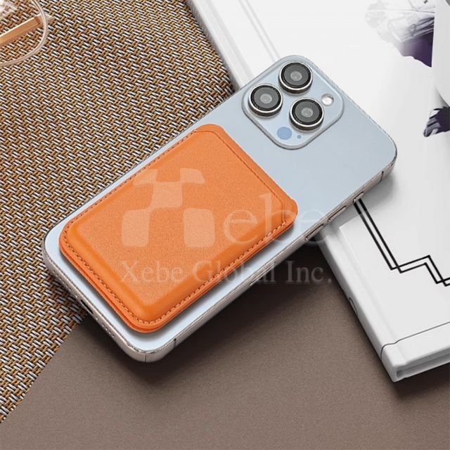 customized magsafe magnetic card holder mobile phone holder