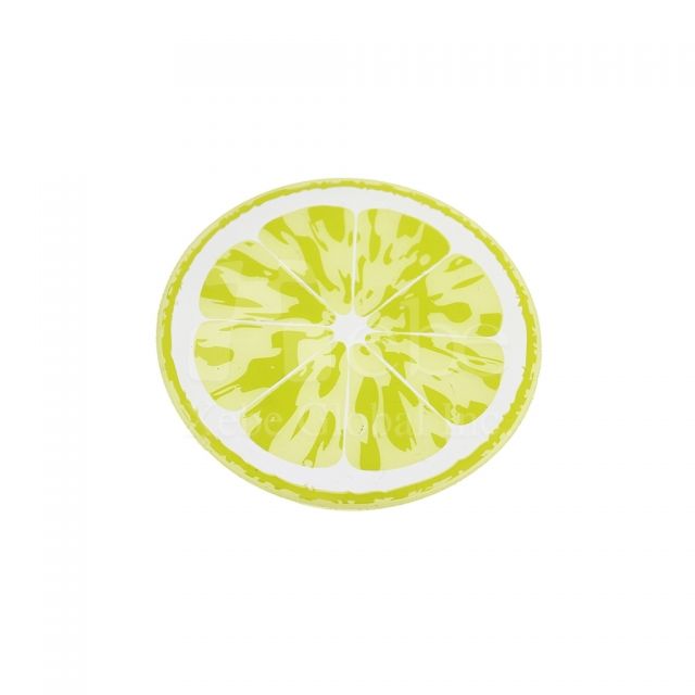 lemon shaped coaster