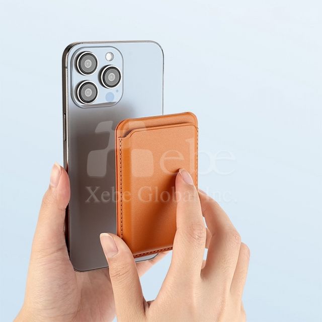 customized magnetic mobile phone card holder holder