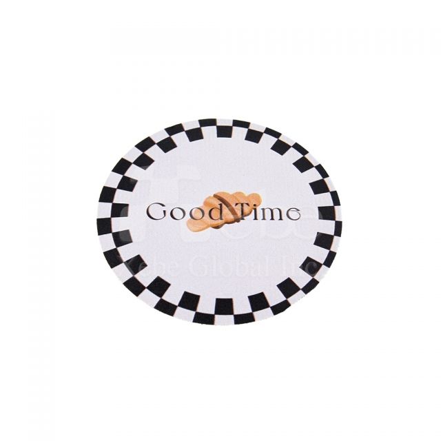 customized text slogan absorbent coaster