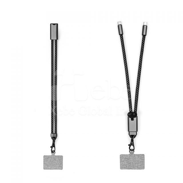 customized mobile phone lanyard and charging cable