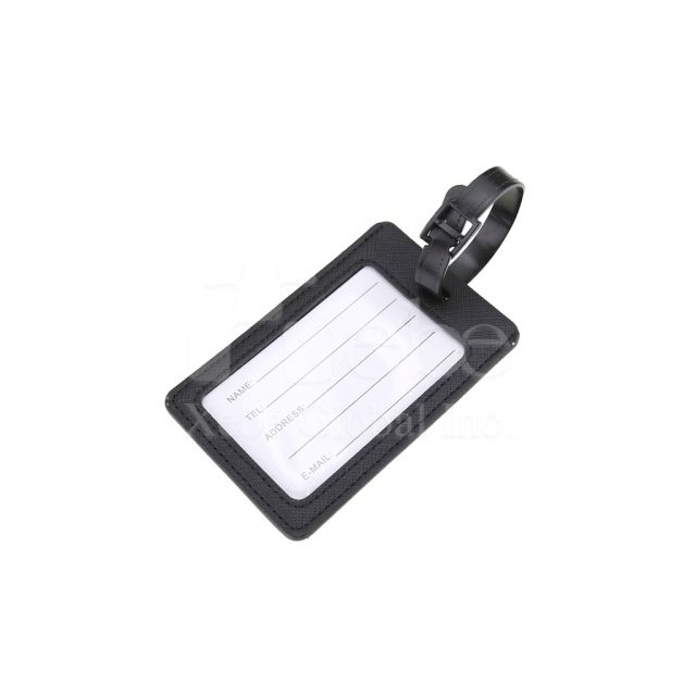 bee pattern grey luggage tag
