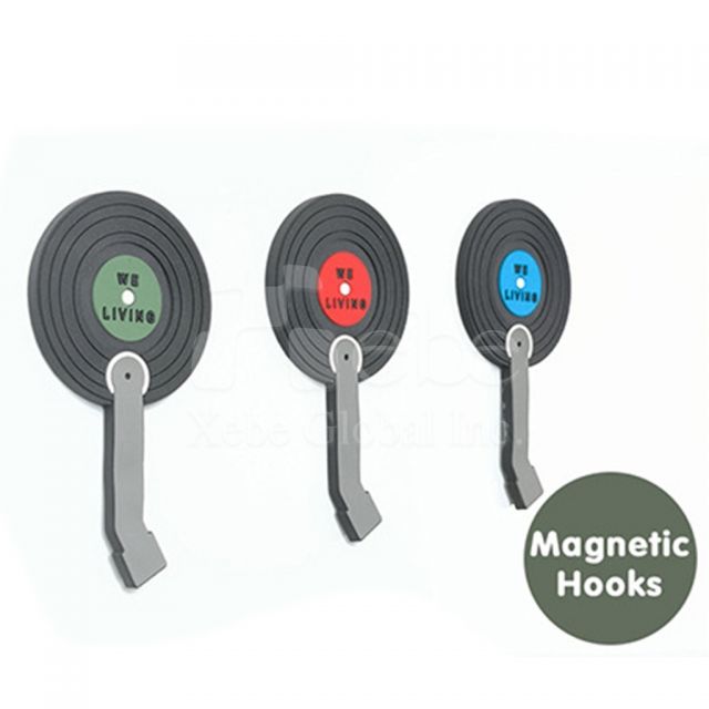 customized retro record hook magnet