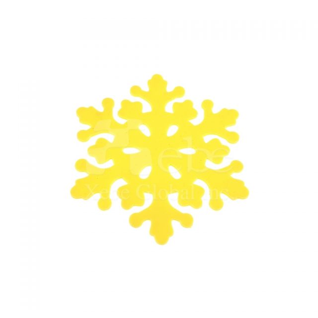 snowflake shaped silicone coasters