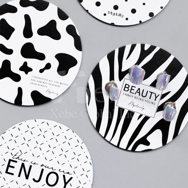cow spot round coaster