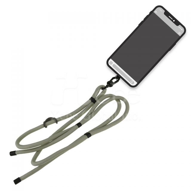 matte gray phone lanyard