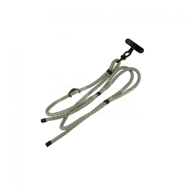 matte gray phone lanyard