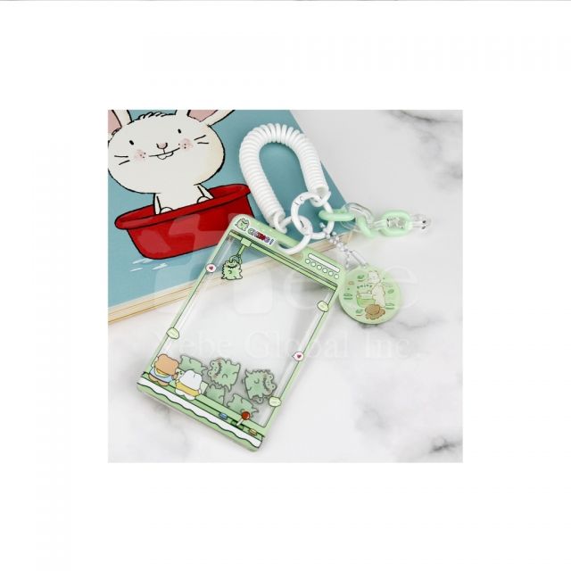 frog shaped shake card holder creative cartoon identification card