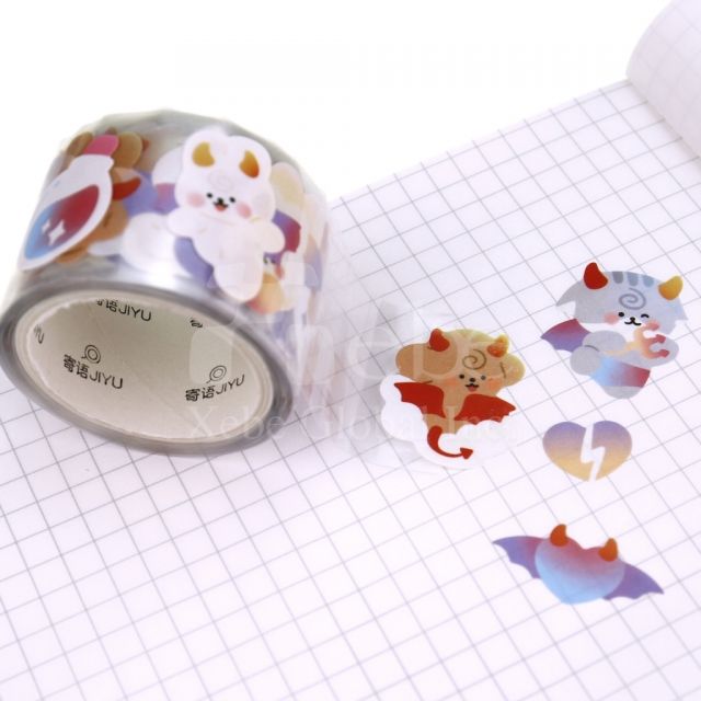 cute devil animal washi tape