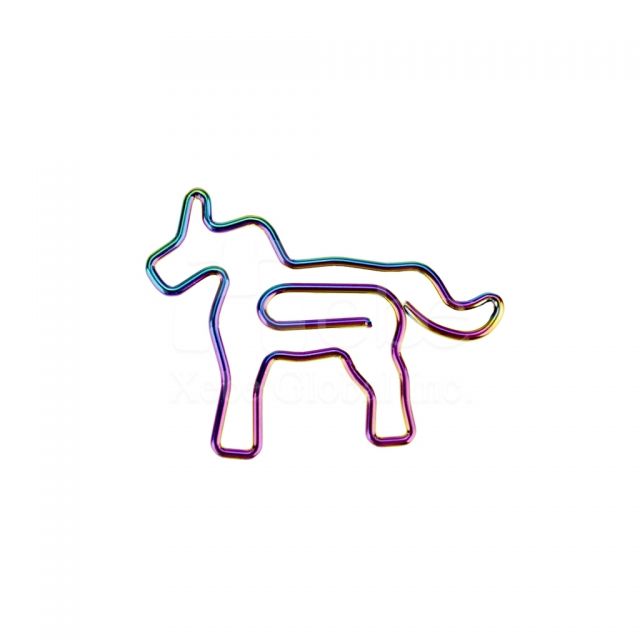 colorful pony shaped paper clips