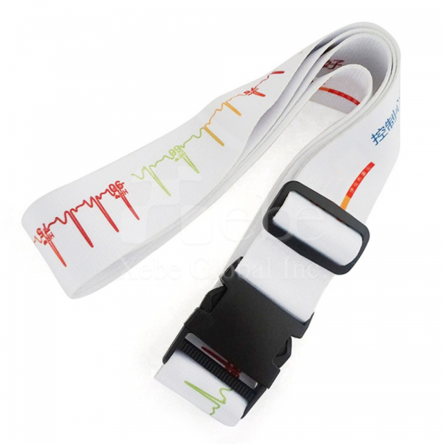 customized ecg pattern luggage straps