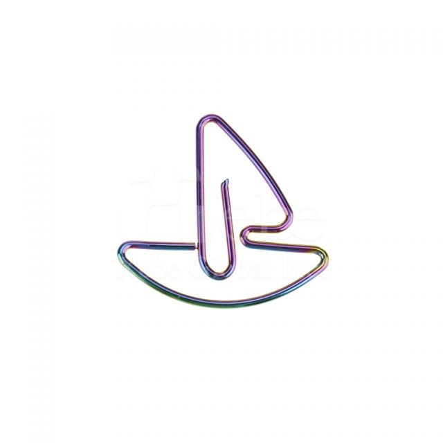 colorful sailboat-shaped paper clips