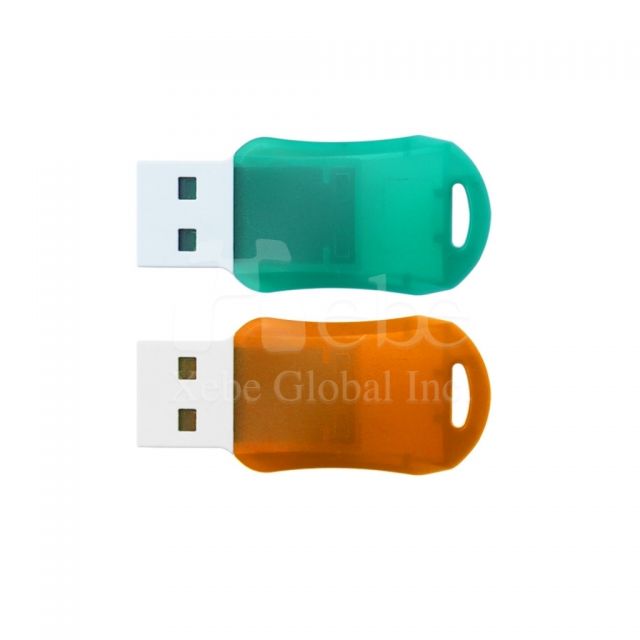 green mini flash drive
