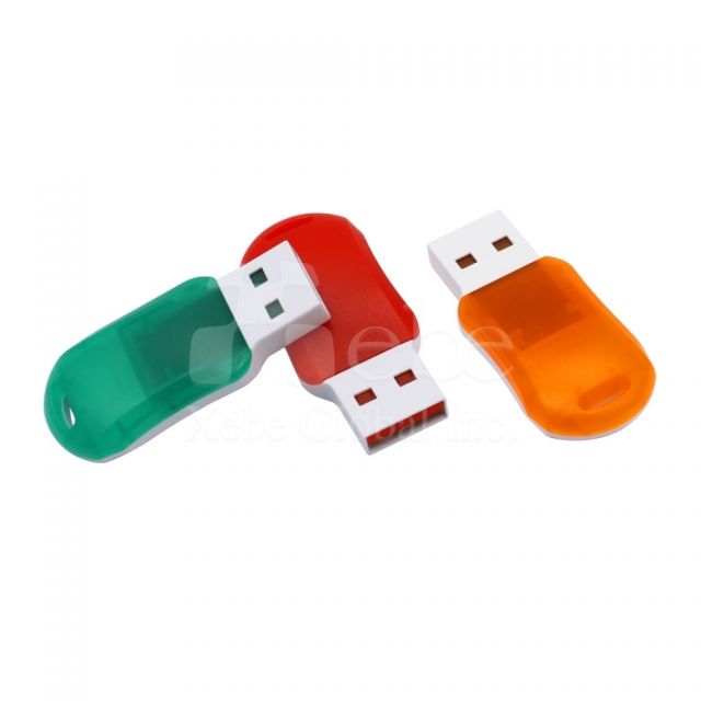 green mini flash drive