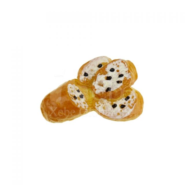 raisin bread shape magnet customization