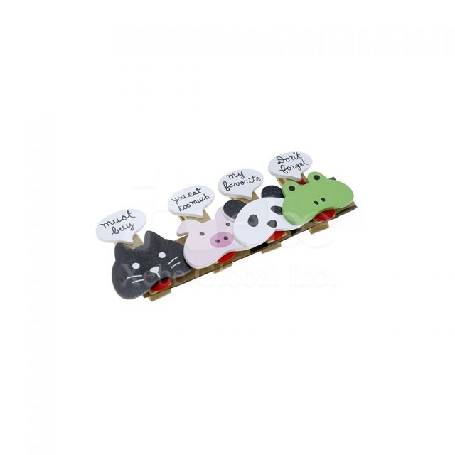 frog shaped message magnet clip