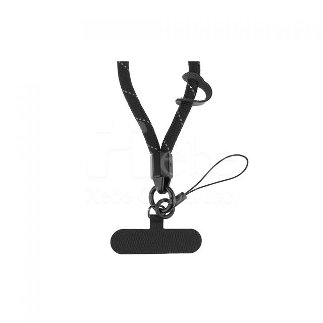 gray customized mobile phone wrist strap