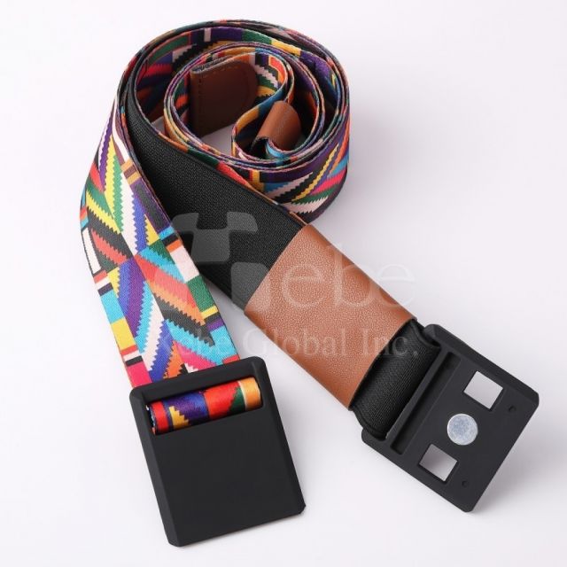 colorful pattern design luggage straps