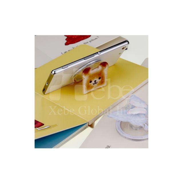 bear toast shaped mobile phone holder