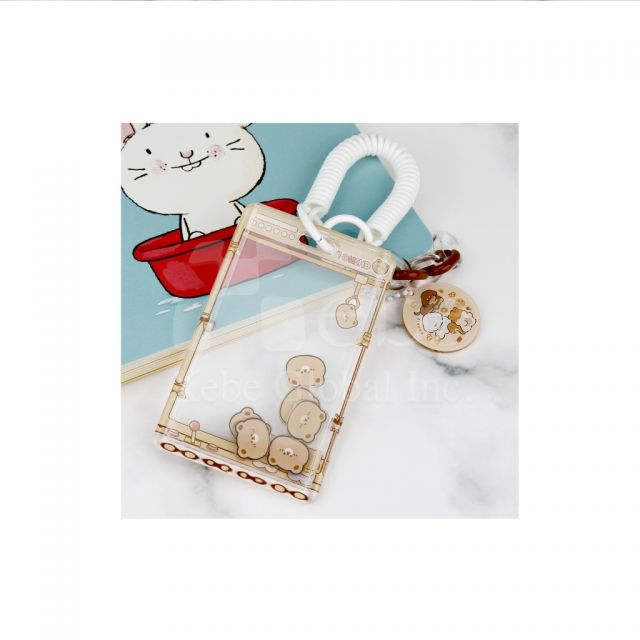cute bear shake card holder