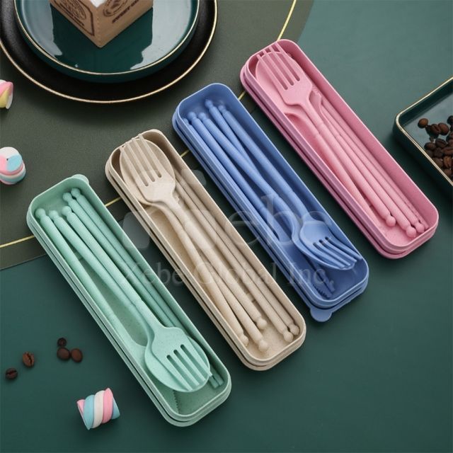wheat making eco friendly tableware set