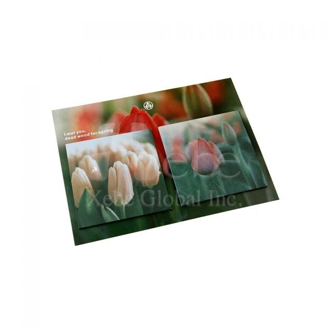 tulip pattern post it notes customization