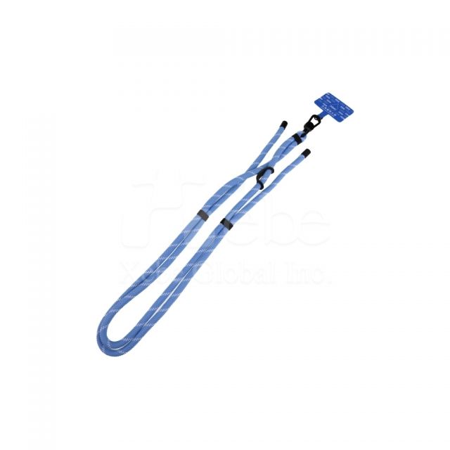 aqua blue mobile phone lanyard corporate gift